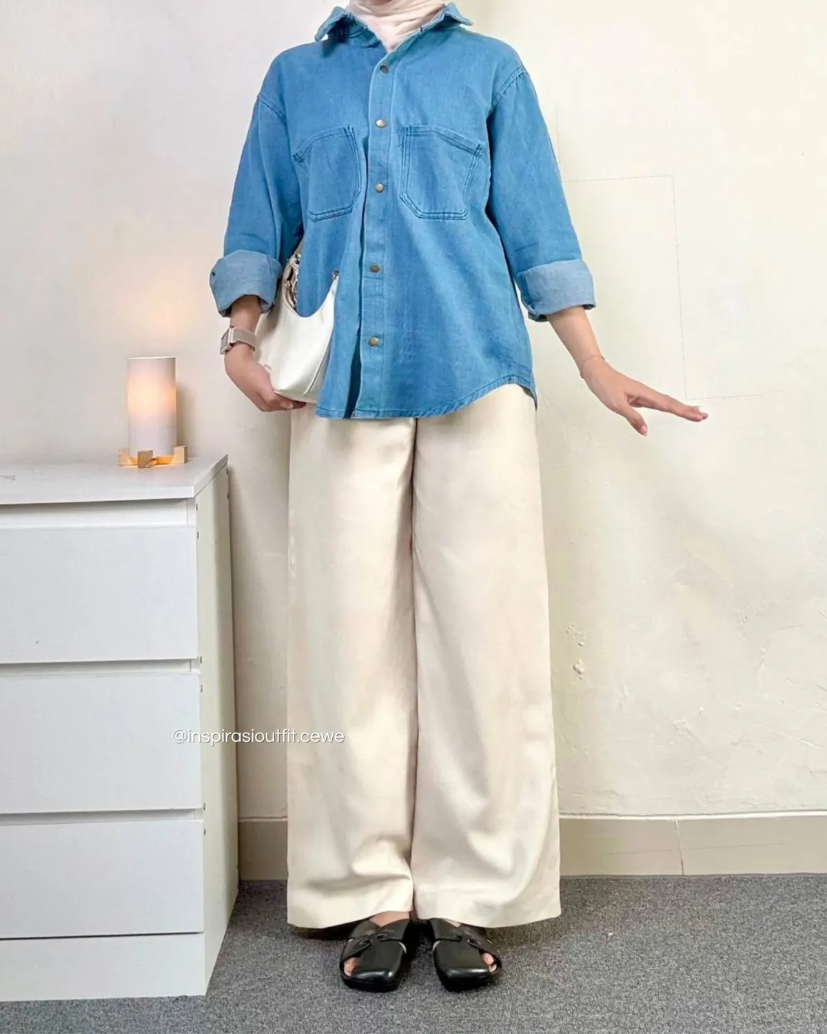 Inspirasi outfit simple ngemall 
