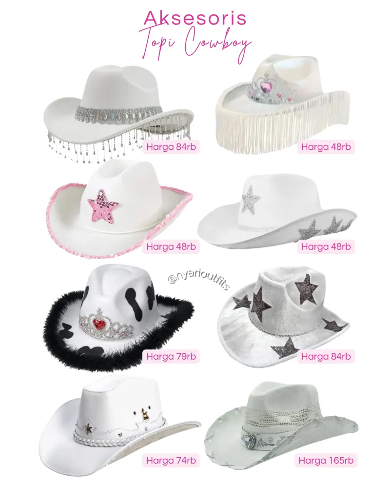 aksesoris - aksesoris topi cowboy