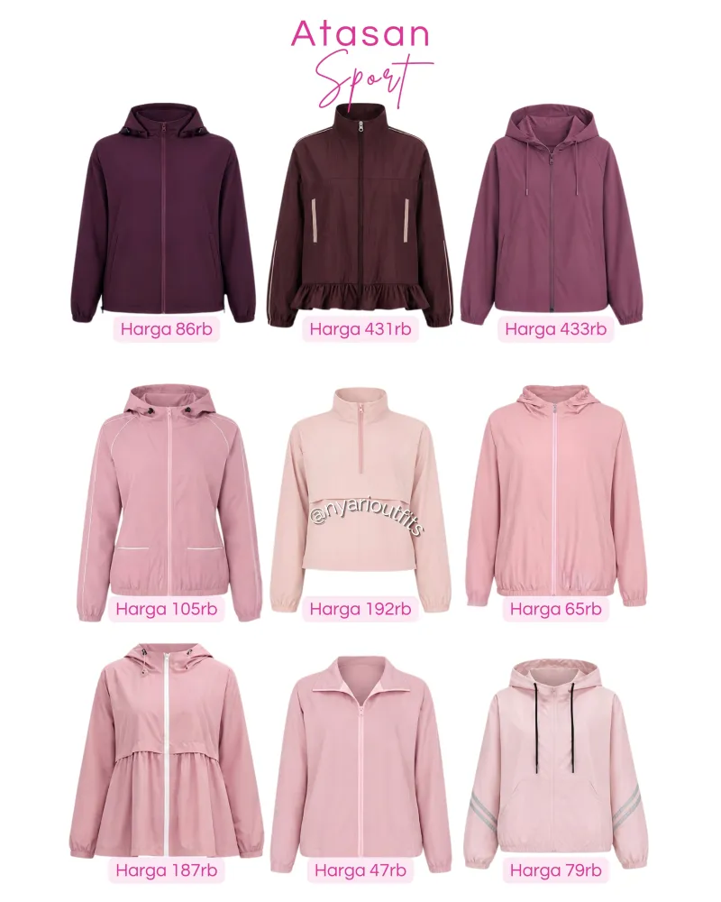 atasan - atasan olahraga sport pink