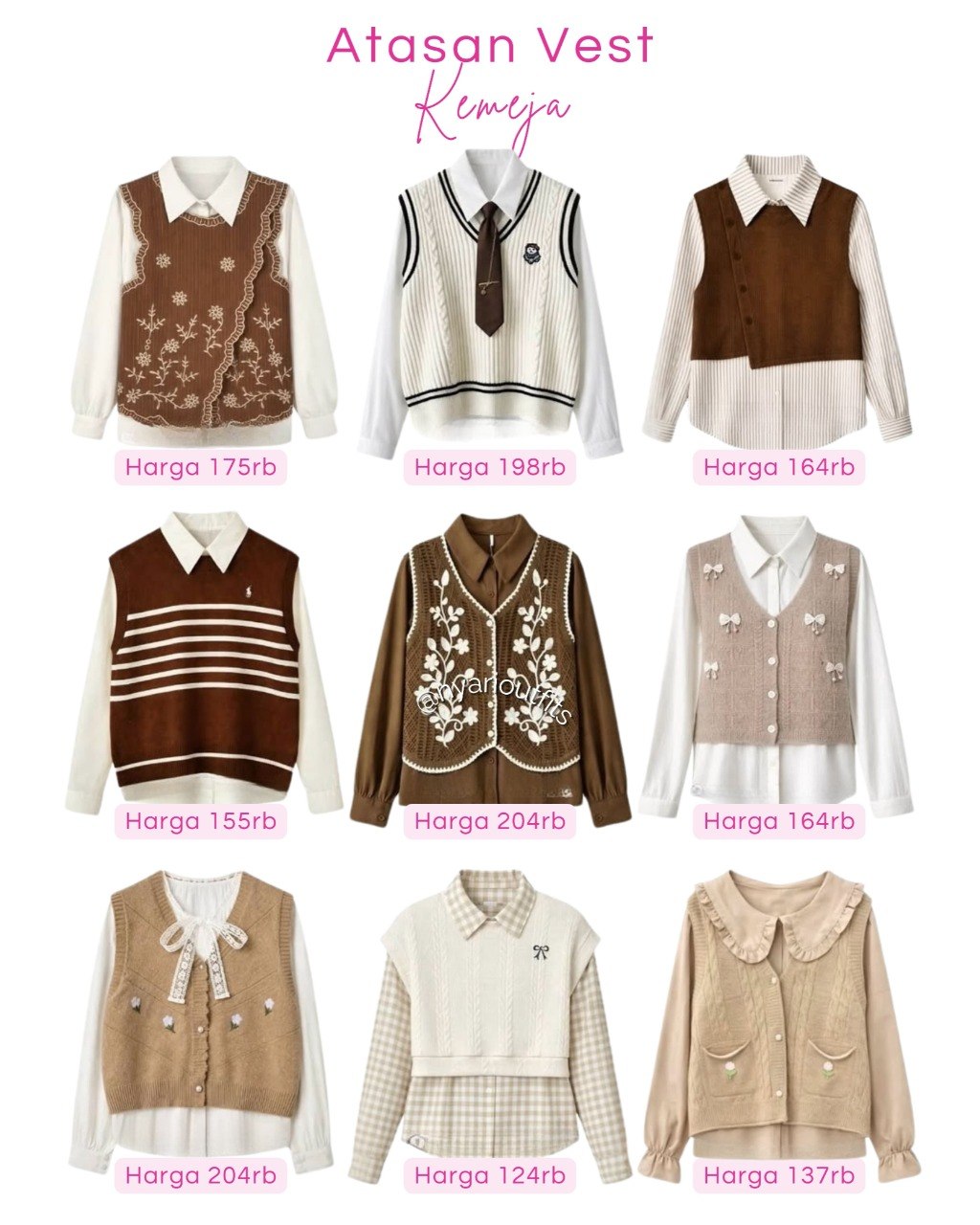 atasan - atasan vest kemeja