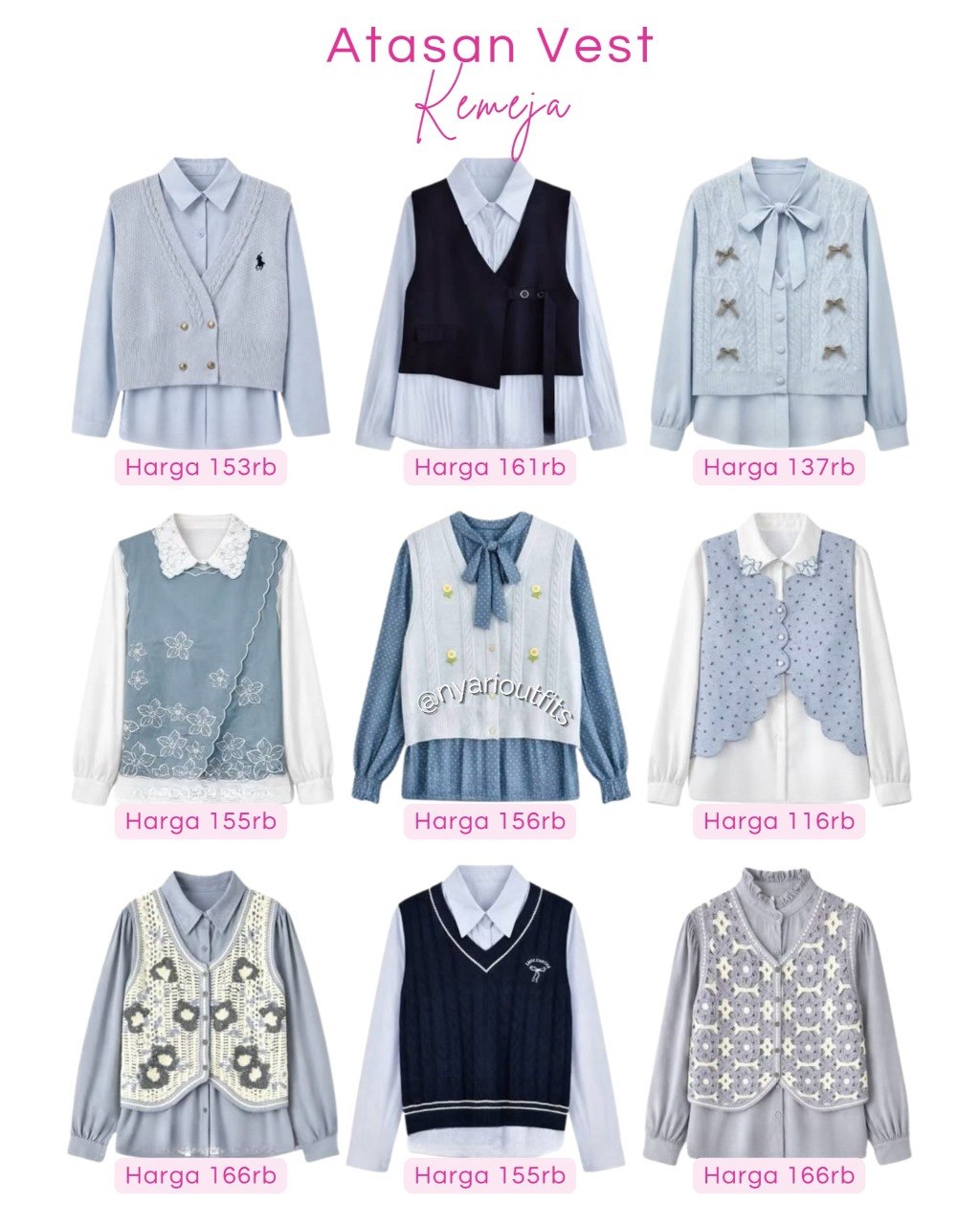 atasan - atasan vest kemeja