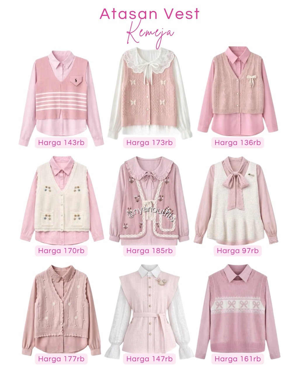 atasan - atasan vest kemeja