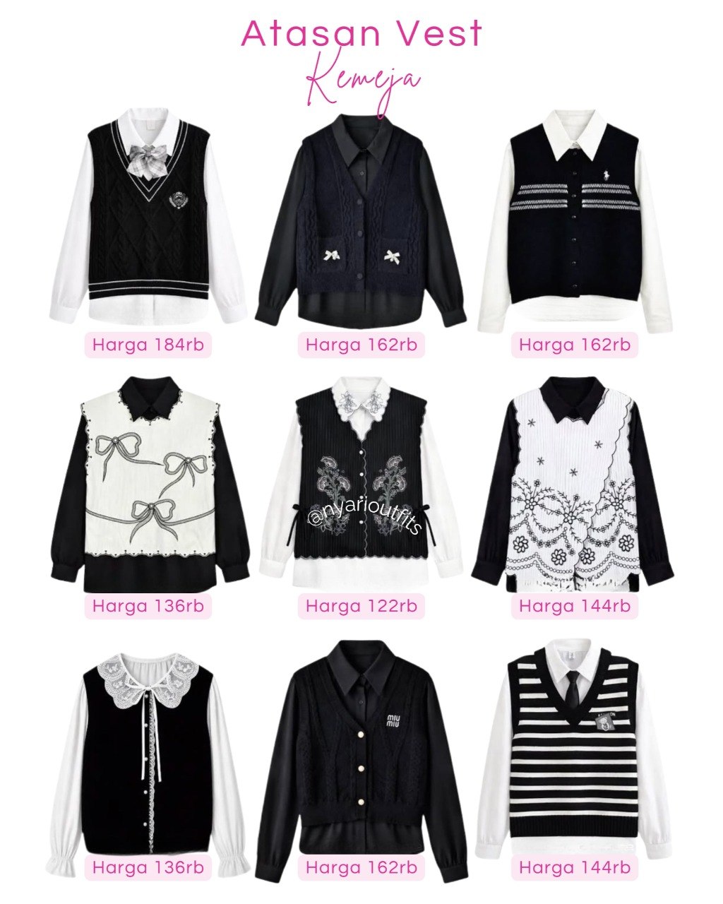 atasan - atasan vest kemeja