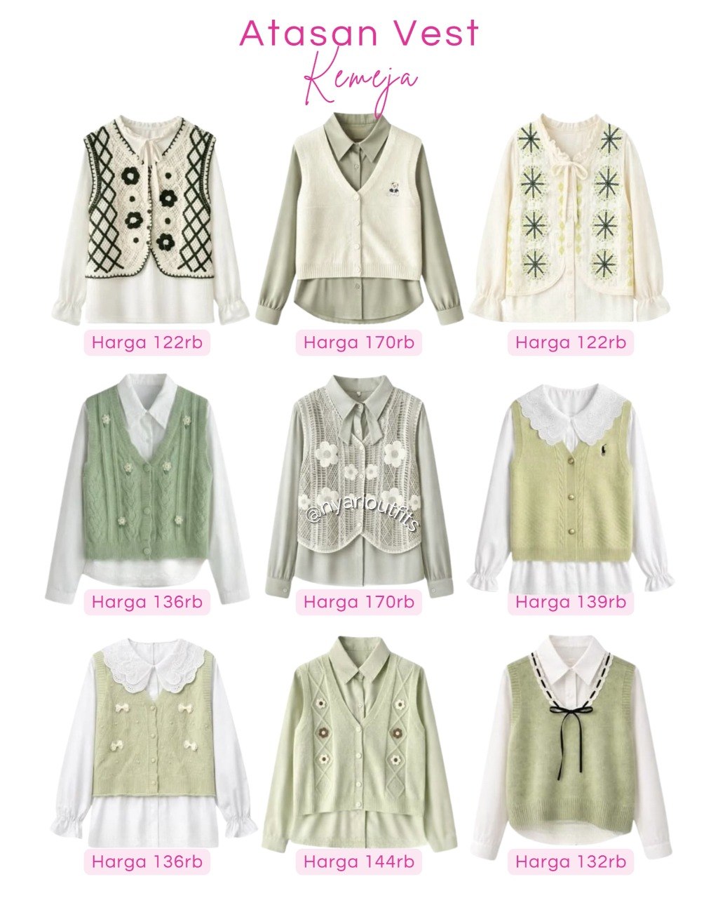 atasan - atasan vest kemeja