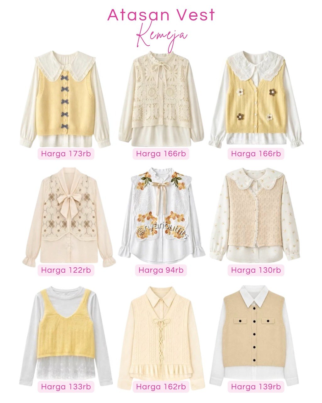 atasan - atasan vest kemeja