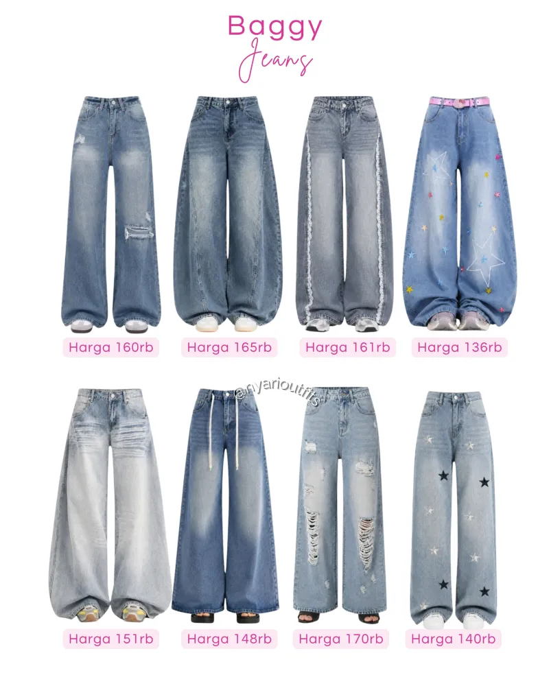 celana - celana baggy jeans