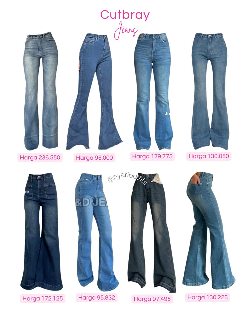 celana - celana cutbray jeans