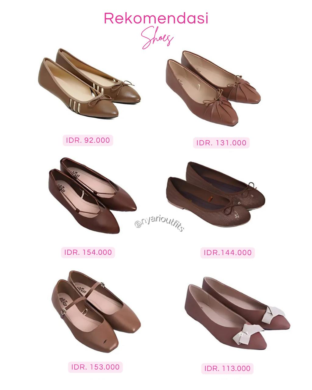 flatshoes - flatshoes coklat