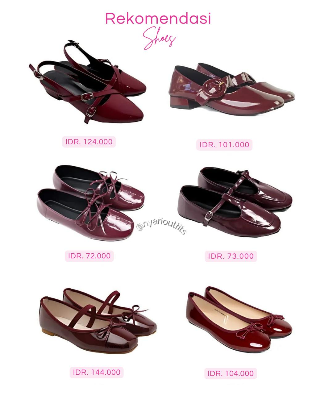 flatshoes - flatshoes maroon
