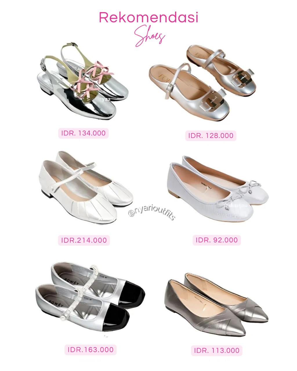 flatshoes - flatshoes silver