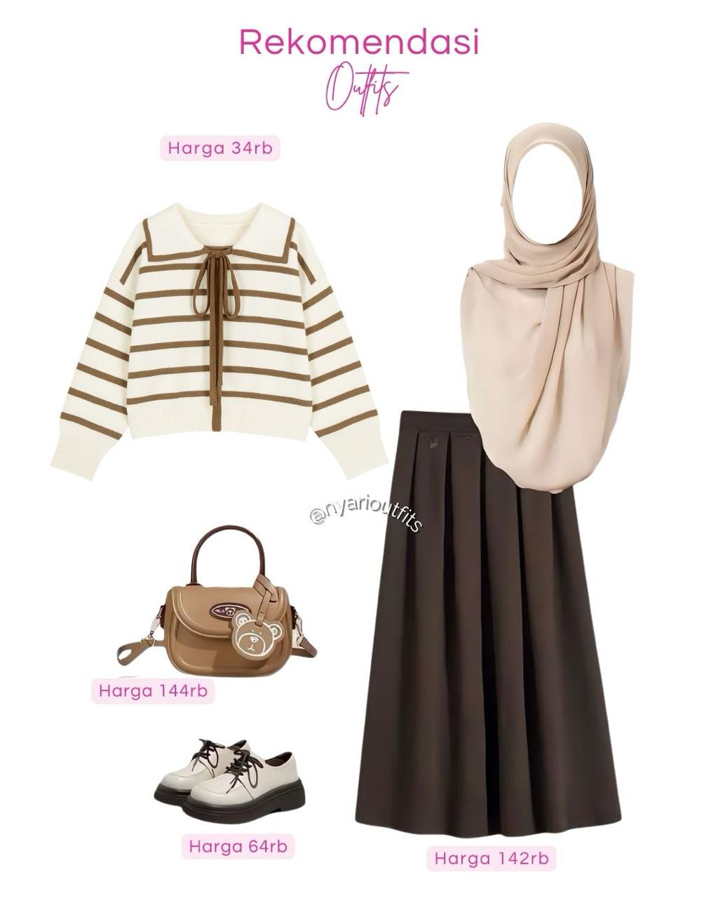 inspirasi outfit idea coklat
