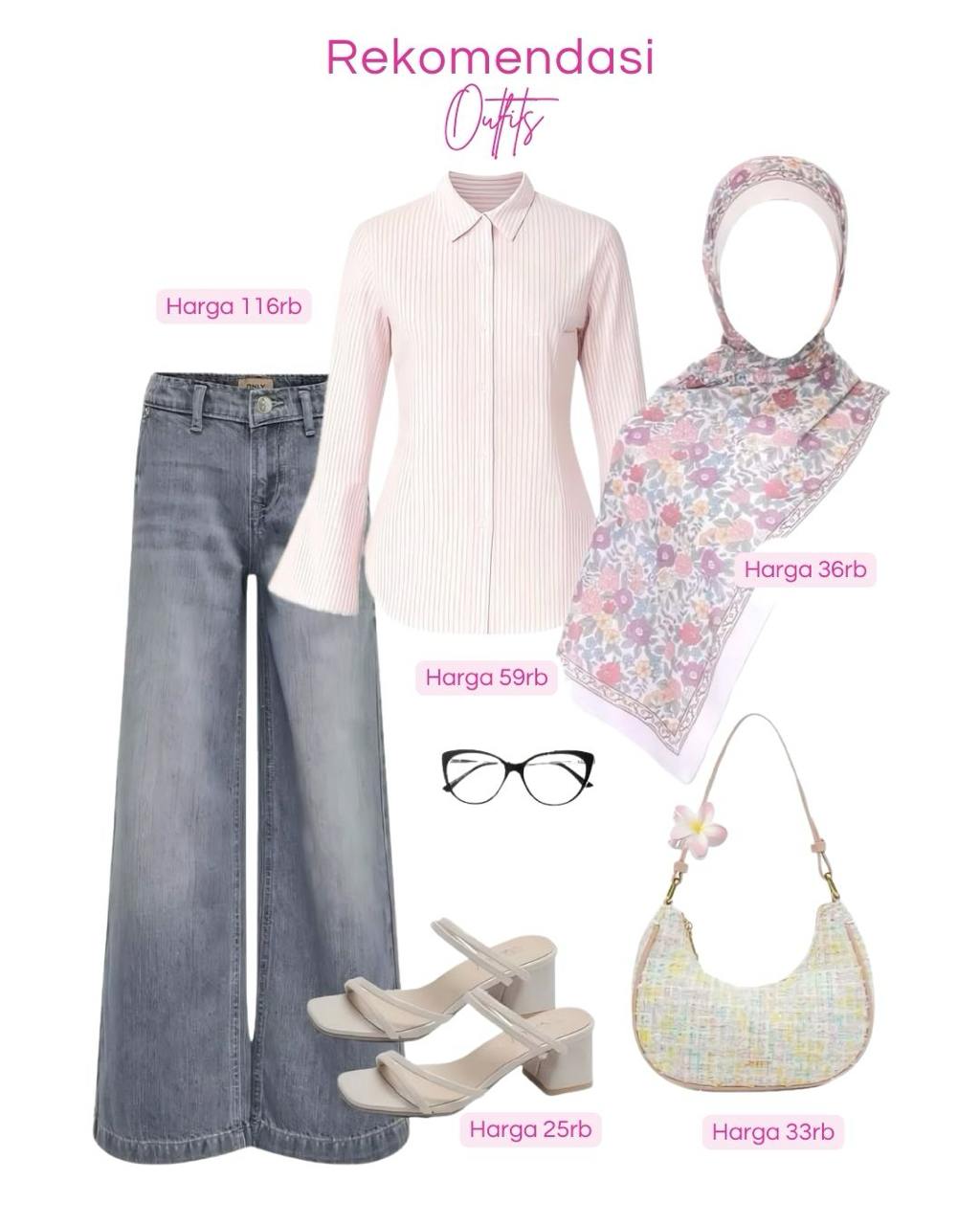 inspirasi outfit idea pink