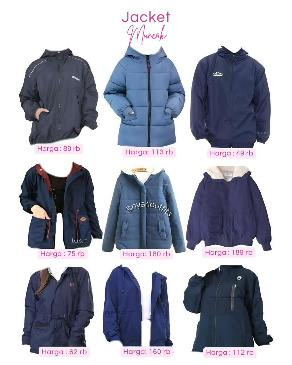 outer - jacket muncak biru