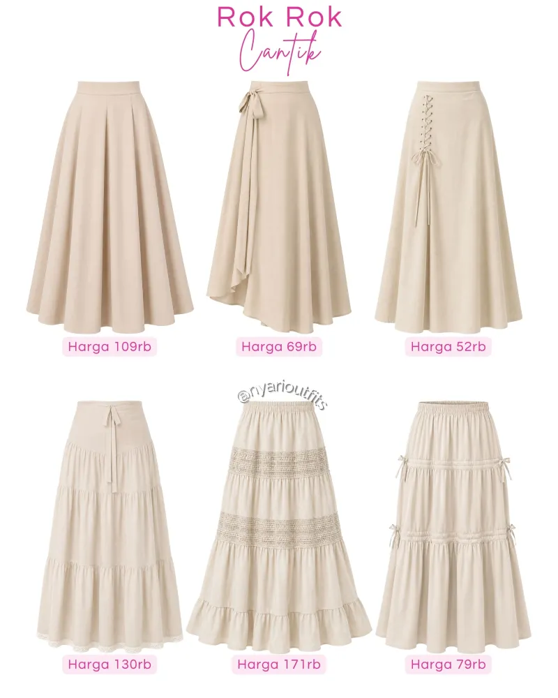 rok - rok cantik cream
