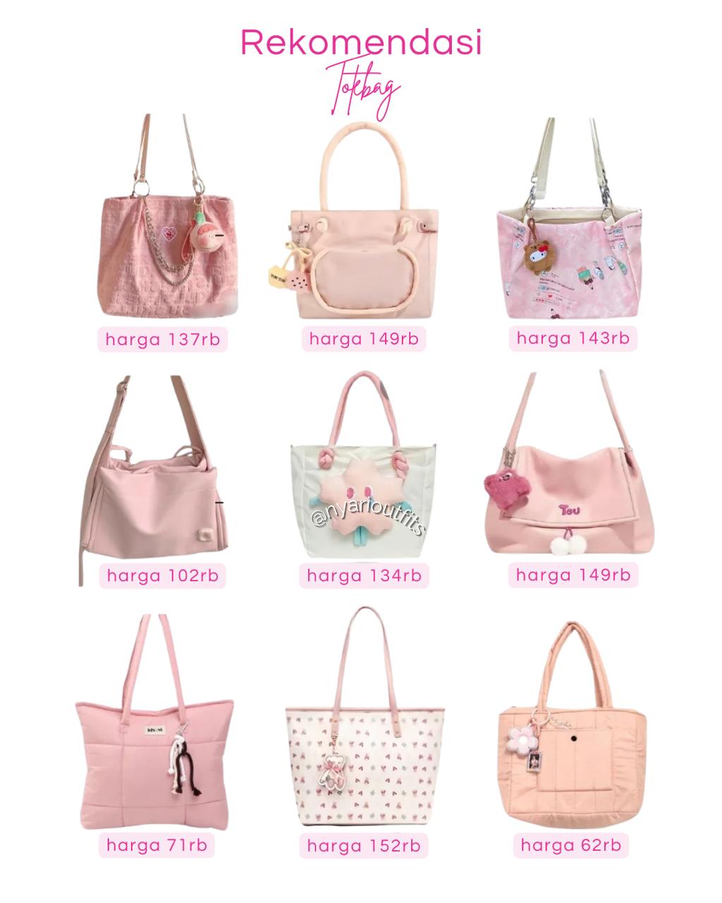 tas - totebag pink